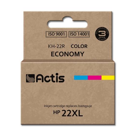 Obrázok pre Actis Inkoust KH-22R (náhradní inkoust HP 22XL C9352A; standardní; 18 ml; barevný)
