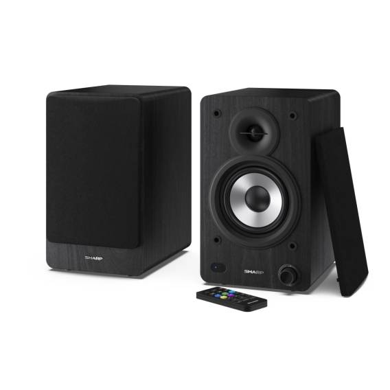 Obrázok pre Sharp Bookshelf Speakers 2-way Černá Kabelový a bezdrátový 60 W