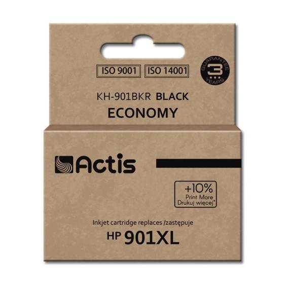 Obrázok pre Actis KH-901BKR Inkoust (náhradní inkoust HP 901XL CC654AE; standardní; 20 ml; černý)