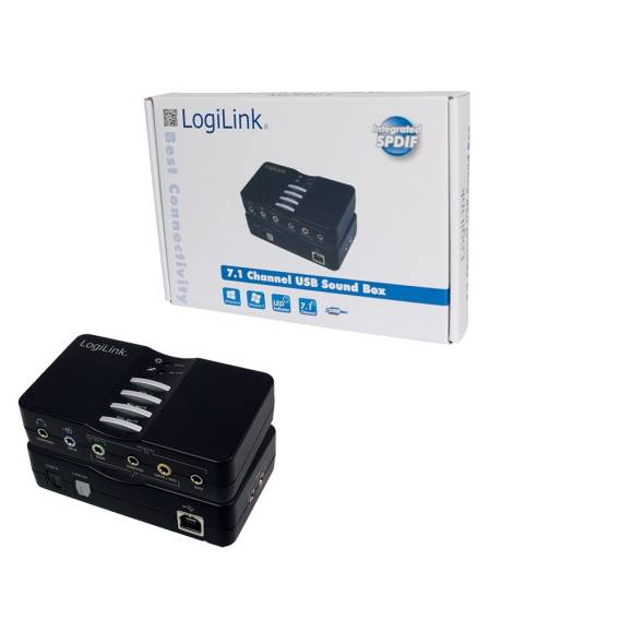 Obrázok pre LogiLink USB Sound Box Dolby 7.1 8-Channel 7.1 kanály/kanálů