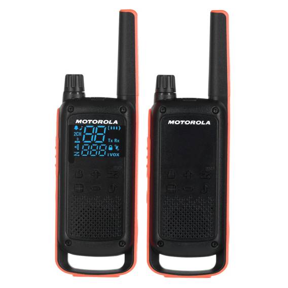 Obrázok pre Motorola T82 Twin Pack vysílačky 16 kanálů Černá, oranžová