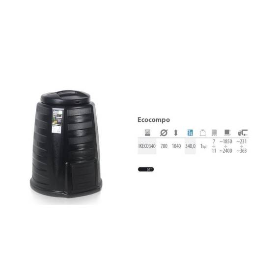 Obrázok pre PROSPERPLAST COMPOSTER 340L BLACK