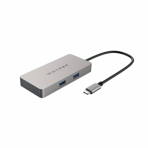 Obrázok pre HYPER HDMB2 dokovací stanice/replikátor portů USB 3.2 Gen 1 (3.1 Gen 1) Type-C Nerezová ocel