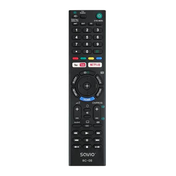 Obrázok pre Savio RC-08 dálkové ovládání TV Tlačítka