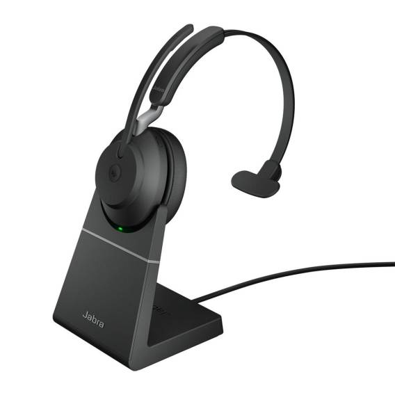 Obrázok pre Jabra Evolve2 65 Sluchátka s mikrofonem Bezdrátový Přes hlavu Kancelář / call centrum USB Typ-A Bluetooth Nabíjecí podstavec Černá