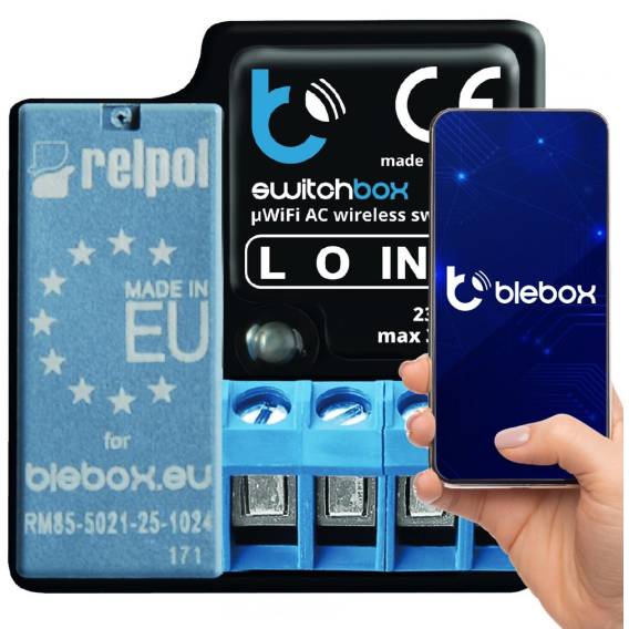 Obrázok pre blebox SwitchBox Bezdrátový Černá