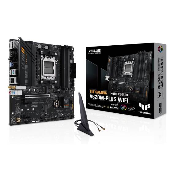 Obrázok pre ASUS TUF GAMING A620M-PLUS WIFI AMD A620 Zásuvka AM5 Micro ATX