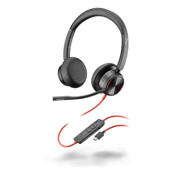 Obrázok pre HP Poly Stereofonní náhlavní souprava Poly Blackwire 8225 USB-C s certifikací Microsoft Teams + adaptér USB-C/A