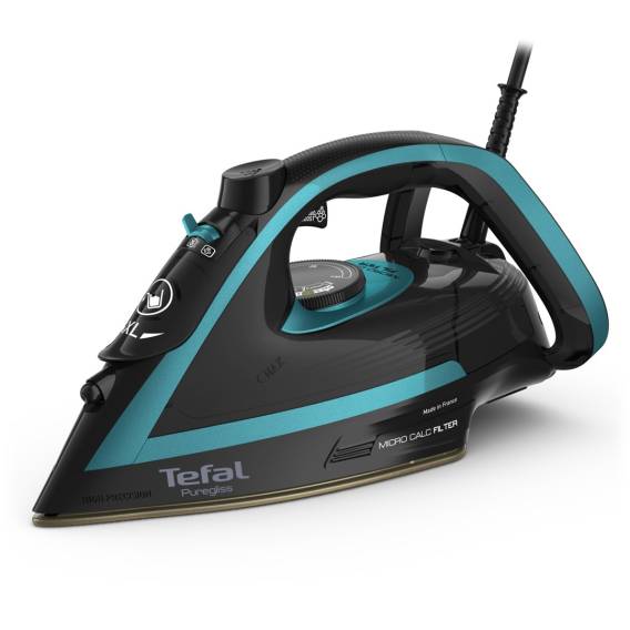 Obrázok pre Tefal Puregliss FV8066 Suché i parní žehlení Durilium AirGlide Autoclean soleplate 3000 W Černá, Modrá
