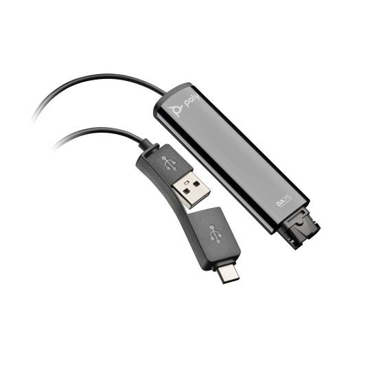 Obrázok pre HP Poly Černý adaptér Poly DA75 USB na QD TAA