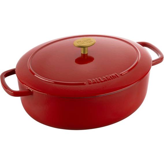 Obrázok pre Ballarini Bellamonte Oval Cast Iron Casserole - 4.5 ltr, Red