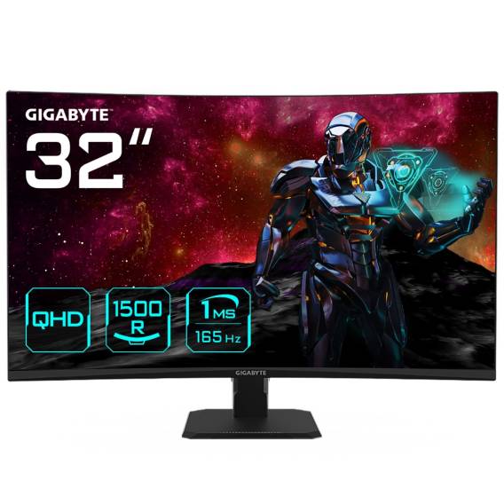 Obrázok pre GIGABYTE GS32QC počítačový monitor 80 cm (31.5") 2560 x 1440 px Quad HD LCD Černá