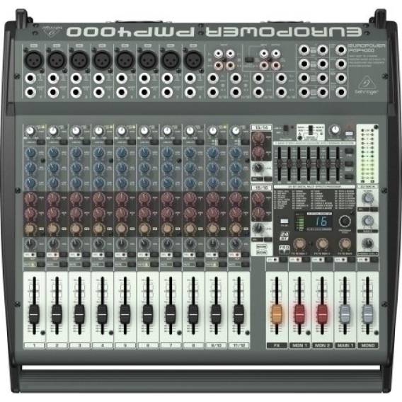Obrázok pre Behringer PMP4000 audio mixér 20 kanály/kanálů 10 - 200000 Hz Černá