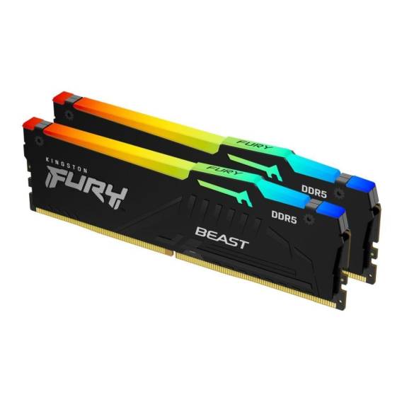 Obrázok pre Kingston Technology FURY Beast 16 GB 5200 MT/s DDR5 CL40 DIMM (sada dvou) RGB