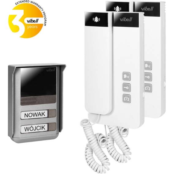 Obrázok pre Two-family 2-wire door intercom Vibell OR-DOM-SL-924