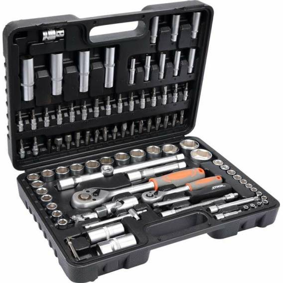 Obrázok pre Sada 94 kusů klíčů 1/2", 1/4" T58687 STHOR