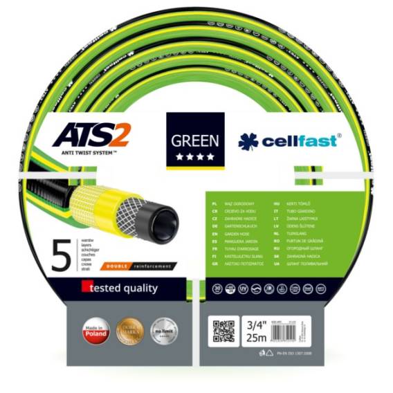 Obrázok pre Garden hose Cellfast 15-120 GREEN ATS2 ™ 3/4" 25m
