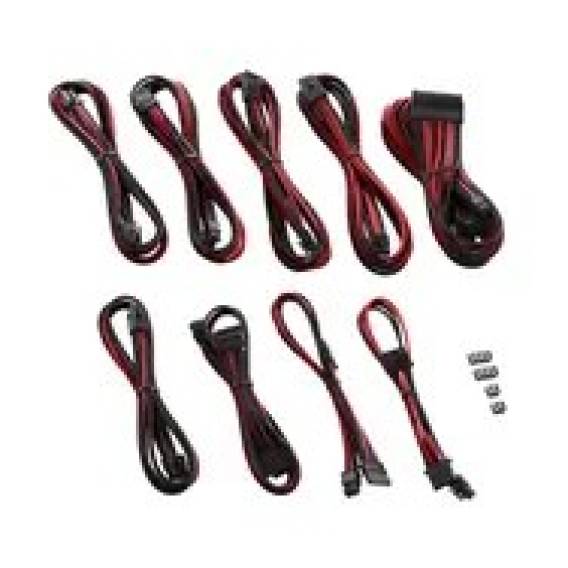 Obrázok pre CableMod C-Series PRO ModMesh Cable Kit für RMi/RMx/RM (Black Label) - schwarz/rot