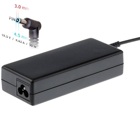 Obrázok pre Akyga notebook power adapter AK-ND-26 19.5V/4.62A 90W 4.5x3.0 mm + pin HP zdroj/transformátor Vnitřní Černá