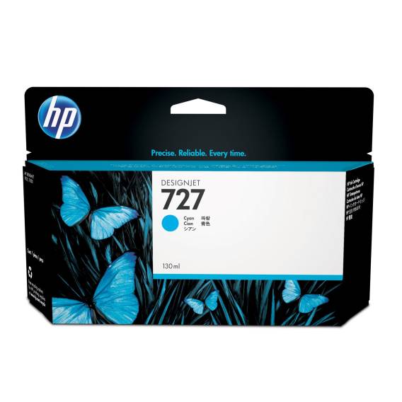 Obrázok pre HP 727 Azurová inkoustová kazeta DesignJet, 130 ml