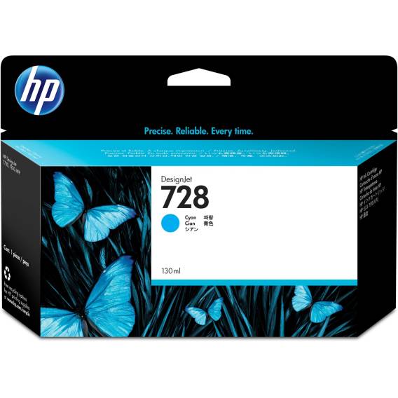 Obrázok pre HP Azurová inkoustová kazeta 728 DesignJet, 130 ml