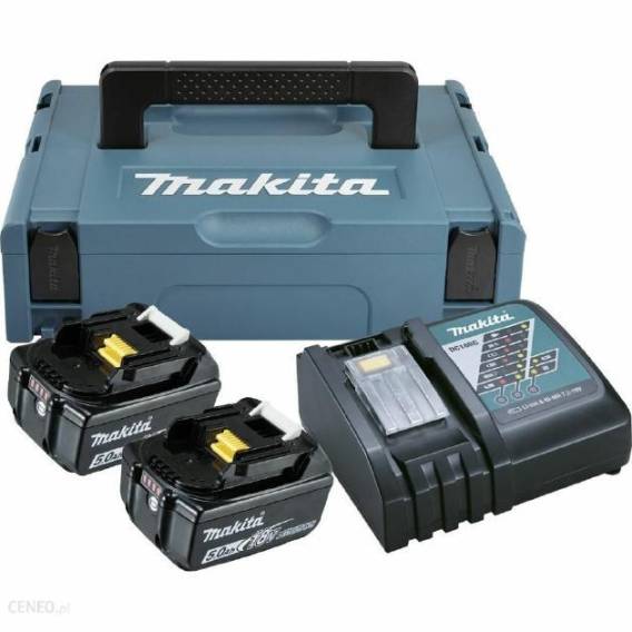 Obrázok pre MAKITA POWER SUPPLY KIT 18V 2x5,0Ah (BL1850Bx2+DC18RC) MAKPAC