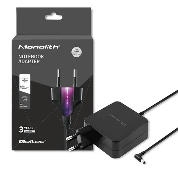 Obrázok pre Qoltec 51745 zdroj/transformátor Vnitřní 65 W Černá