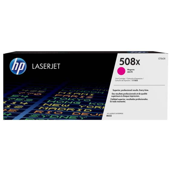 Obrázok pre HP 508X Purpurová originální tonerová kazeta LaserJet s vysokou výtěžností