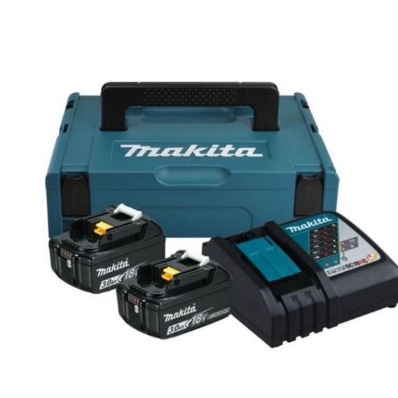 Obrázok pre ZESTAW ZASILAJĄCY 18V MAKPAC 2*3.0AH BL1830B+DC18RC