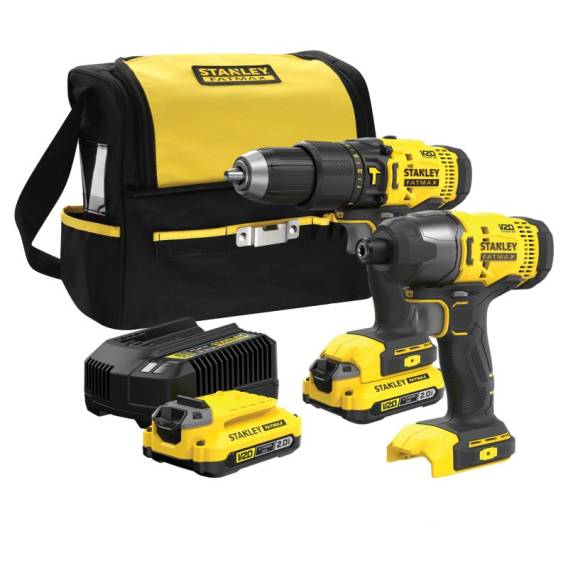 Obrázok pre STANLEY ZESTAW V20 SFMCK465D2S (SFMCD711+SFMCF800) 2x2,0Ah