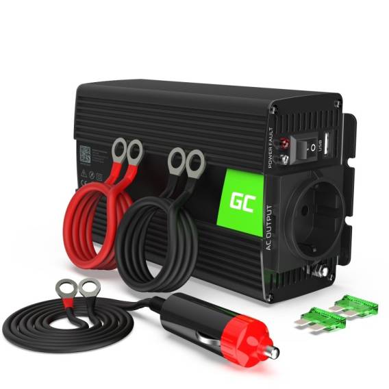 Obrázok pre Green Cell INV04DE zdroj/transformátor Univerzální 500 W Černá