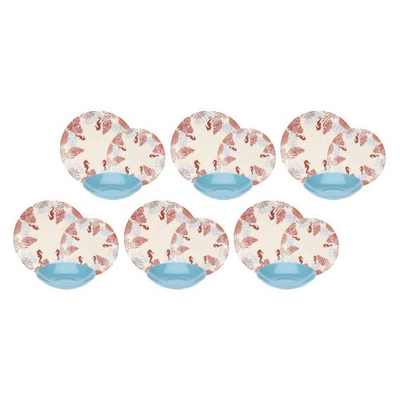 Obrázok pre ROSE&TULIPS SEABED Dinner service for 6 people