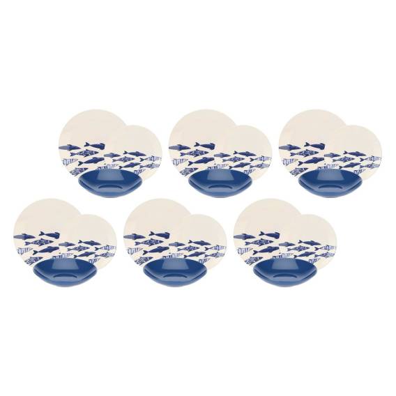 Obrázok pre ROSE&TULIPANI THE BLUE ONES Dinner service for 6 people