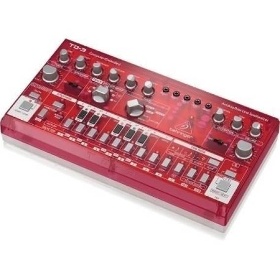 Obrázok pre Behringer TD-3-SB Syntezator linii basowej czerwony przeźroczysty
