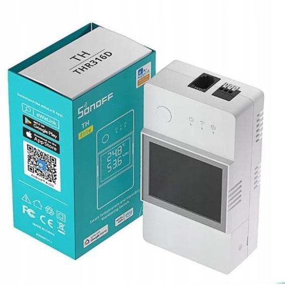 Obrázok pre SONOFF TH Elite | THR320D | Wifi relay with temperature and humidity measurement function