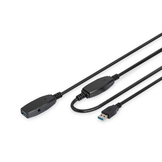Obrázok pre Digitus DA-73106 USB kabel USB 3.2 Gen 1 (3.1 Gen 1) 15 m USB A 5 Gbit/s Černá