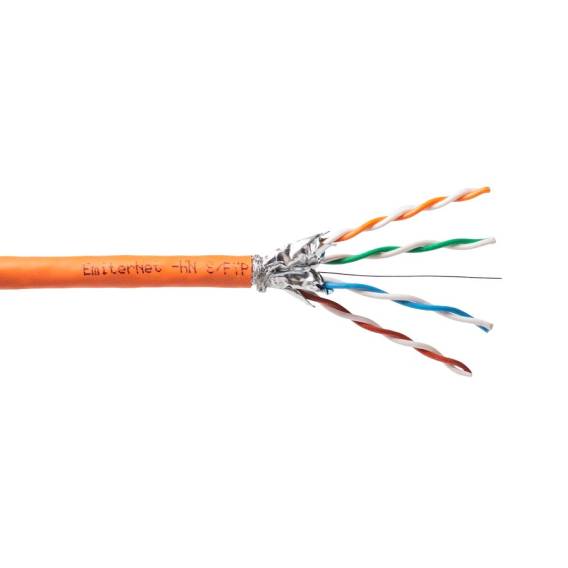 Obrázok pre Kabel instalacyjny zewnętrzny suchy DIGITUS kat.5e, U/UTP, Fca, AWG 24/1, PE, 500m, czarny, szpula