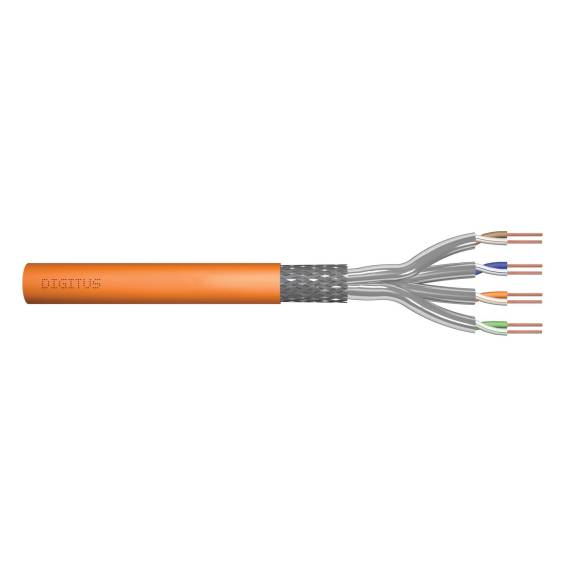 Obrázok pre DIGITUS Cat.7 Installation Cable, S/FTP, Dca, AWG 23/1, LSOH, 50m, orange