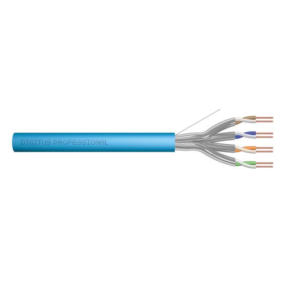 Obrázok pre Kabel instalacyjny DIGITUS kat.6A, U/FTP, B2ca, AWG 23/1, LSOH, 500m, niebieski, szpula