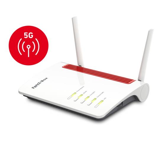 Obrázok pre Box FRITZ! 6850 5G bezdrátový router Gigabit Ethernet Dvoupásmový (2,4 GHz / 5 GHz) Černá, Červená, Bílá