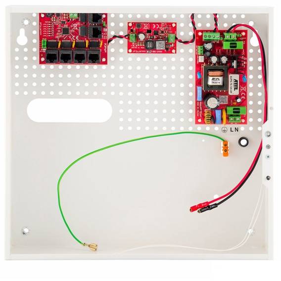Obrázok pre SWITCH POE 5-PORTOWY Z ZASILANIEM BUFOROWYM ATTE IPUPS-5-11-F