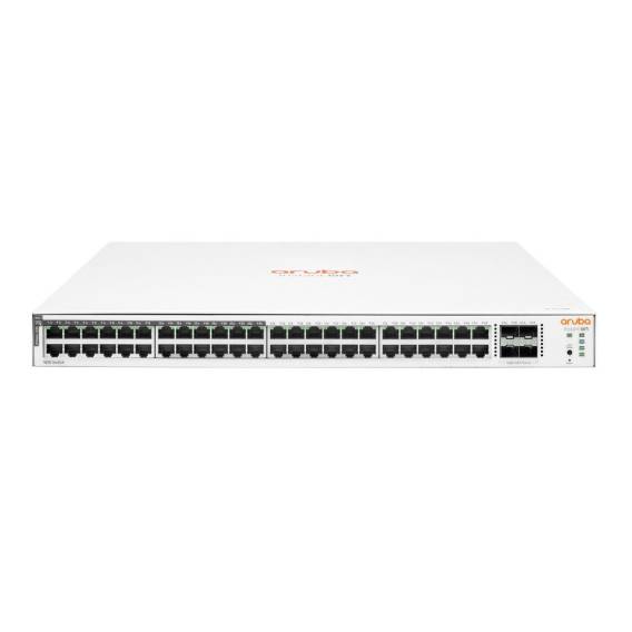 Obrázok pre HPE Aruba Networking Networking Instant On Switch 48p Gigabit CL4 PoE 4p SFP 370W 1830 Řízený L2 Gigabit Ethernet (10/100/1000) Podpora napájení po Ethernetu (PoE) 1U