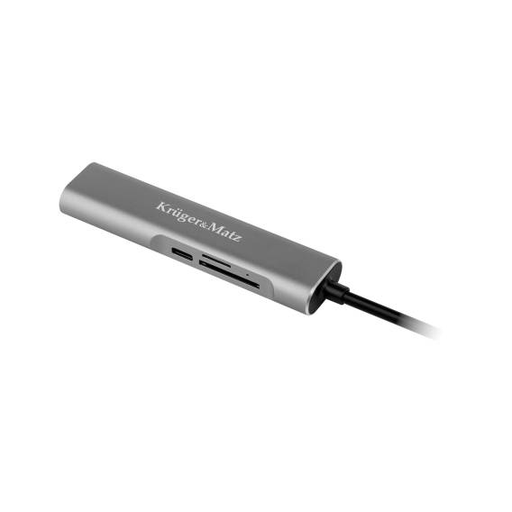 Obrázok pre Adapter (HUB) USB typu C na HDMI/USB3.0/SD/MicroSD/C port
