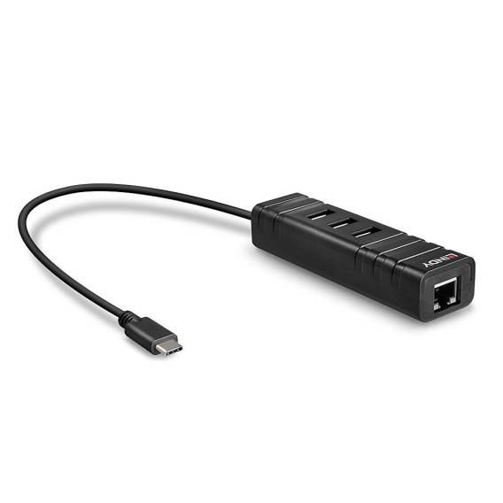 Obrázok pre Lindy 43249 rozbočovač rozhraní USB 3.2 Gen 1 (3.1 Gen 1) Type-C 5000 Mbit/s Černá