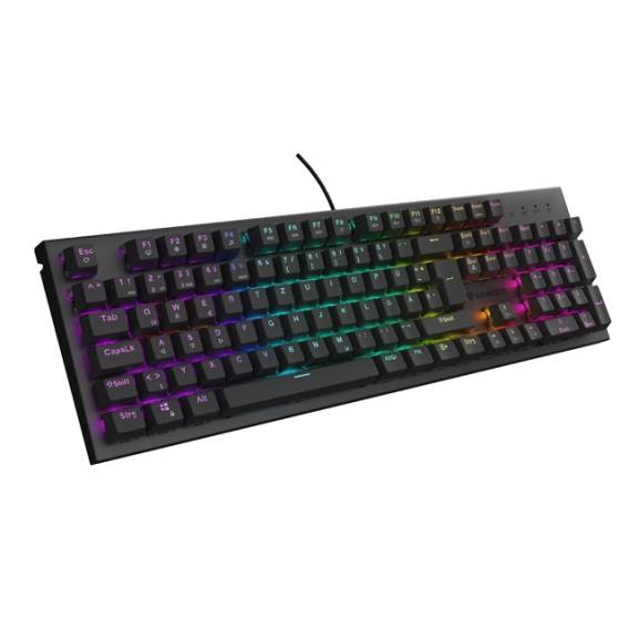 Obrázok pre GENESIS Thor 303 klávesnice Hraní USB QWERTZ Německý Černá
