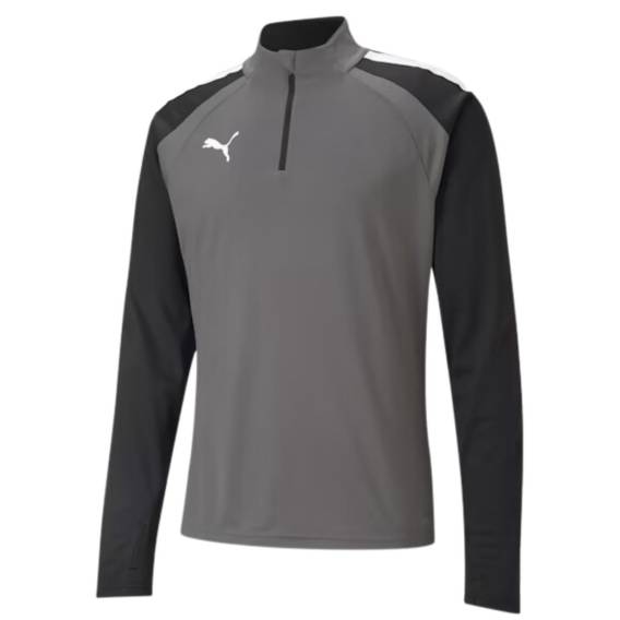 Obrázok pre Puma teamLIGA 1/4 Men's Sweatshirt Zip Top grey-black 657236 13