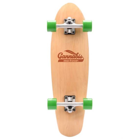 Obrázok pre Meteor Cannabis zeleno-hnědo-oranžový skateboard 22595