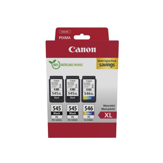 Obrázok pre Canon 8286B013 inkoustová náplň 3 kusů Originální Vysoká (XL) výtěžnost Černá, Azurová, Purpurová, Žlutá