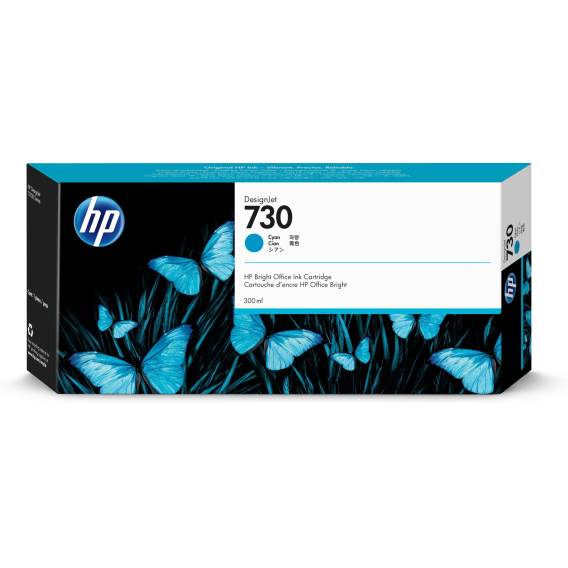 Obrázok pre HP Azurová inkoustová kazeta 730 DesignJet, 300 ml