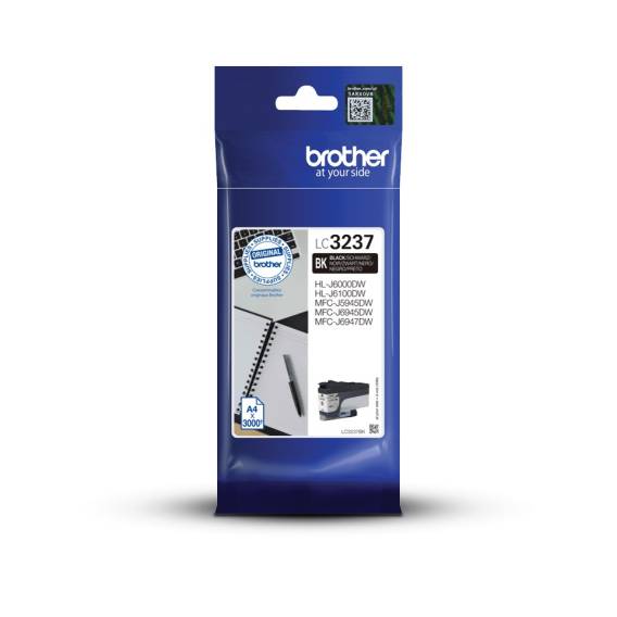 Obrázok pre Brother LC3237BK inkoustová náplň 1 kusů Originální Standardní výtěžnost Černá
